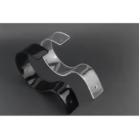 10pcs Black Acrylic Belt Display Stand Waistband Stand Belt Display Rack Belt Holder Bracket Rack Le