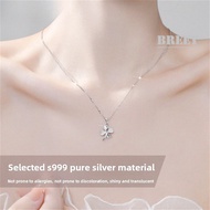 【Berry Bling】 Minimalism Luxury Minimalist 999 Silver Necklace#Fd0246