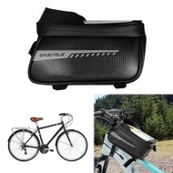 自行車前車架包自行車收納包防水自行車手機支架包觸控螢幕自行車上管包適用於 7 吋以下手機