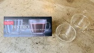 bodum BISTRO 2 Double Wall Thermo-Glass Mugs 15oz