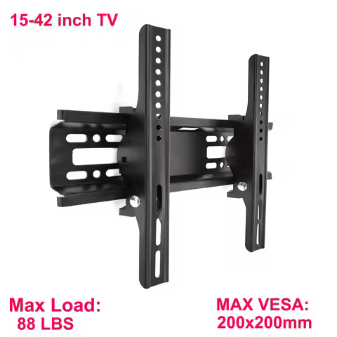 BEISHI TV Stand Adjustable Pitch Angle TV Stand TV Wall Mount Bracket 15-42 inch Universal Load Up t