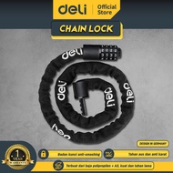 Deli Chain Lock / Gembok Rantai Sepeda Motor Anti Maling DL508031