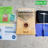 GECKO Kalimba 17 Keys SOLID Kalimba Mbira K17BA Original FREE BONUS Piano Authentic Gecko Bamboo
