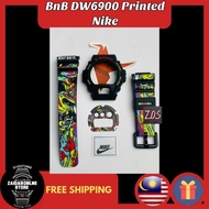 GShock DW6900 Printed Nike Just Do It. Tali Jam/Straps/Band and Bezel/BnB [Free Gift] [Free Shipping] [Ready Stock]