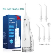 H2OFLOSS water flosser new model C102 with 4 cleaning modes, 2-minute timer