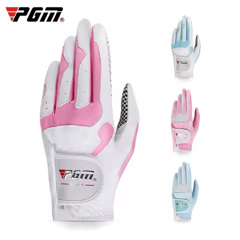 PGM Women Golf Gloves Soft Microfiber Cloth Anti-Slip Beads Breathable Gloves Factory Outdoor Sports