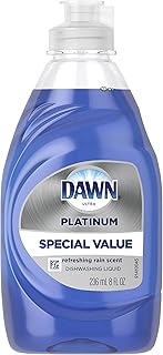 Dawn Platinum Dishwashing Liquid Dish Soap Refreshing Rain Trial, 8 Fluid Ounce (pack Of 18)