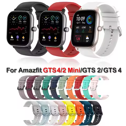 Replacement Strap For Amazfit GTS 4/2 Mini Strap Silicone Strap For Amazfit GTS 3/4 Strap For GTS GT