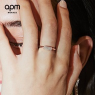 APM Monaco Pink Gold Chain Ring Ring Female Light Luxury Niche Couple Style 2021 New Design Ring