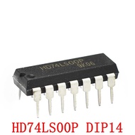 74LS00 HD74LS00P In-Line DIP14 Four-Channel 2 Input Positive and Non-Door