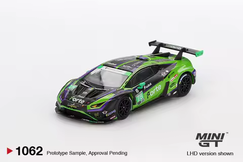 [PreSale] MINI GT 1:64 Huracan GT3 EVO2 #78 Forte Racing 2024 IMSA Daytona 24 Hrs 1062 Diecast Model