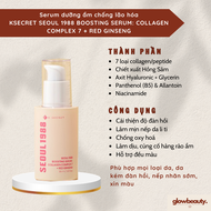 Serum KSECRET SEOUL 1988 BOOSTING SERUM: COLLAGEN COMPLEX 7 + RED GINSENG – Săn Chắc Giảm Nhăn & Căn
