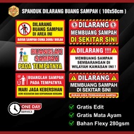 [ 100x50cm ] NO GARBAGE BANNER (100x50cm)