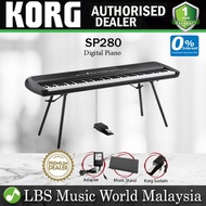 Korg SP280 88 Key Digital Piano with Speakers Black (SP-280)