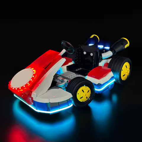 LYBMTWF LED Light Kit Compatible with Lego 72037 Mario Kart Mario & Standard Kart Building Blocks (N