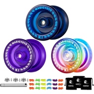 MAGICYOYO Pack of 3 Responsive Yoyos for Kids, Dual Purpose Yoyo with Unresponsive Yoyo Bearing for 