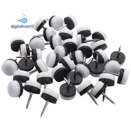 40Pcs Thickened Furniture Glide,Nail-On Nylon Slider Pad Floor Protector for Wooden Leg Feet Of Chai