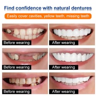 Dentures upper teeth simulation braces teeth with holes dentures lower teeth without holes