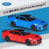 {Vivi Toys} ** in stock ** Willie WELLY1: 25 Ford Mustang Sports Car 2024Ford Mustang GT Simulation 