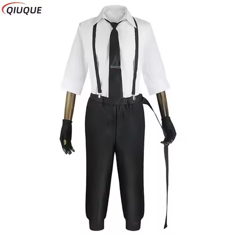 ▨♨◐Atsushi Nakajima Cosplay Costumes Wig Anime Outfits Uniform Unisex Clothes✤✥✦