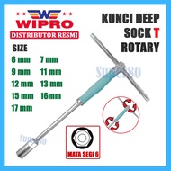 Wipro Long Rotary T-Socket Socket Wrench 6mm 7mm 9mm 11mm 12mm 13mm 15mm 16mm 17mm 6 7 9 11 12 13 15