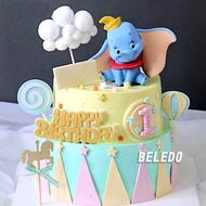 Dumbo Elephant Cake Topper Elephant Birthday Cake Decoration DUMBO FIGURE/
