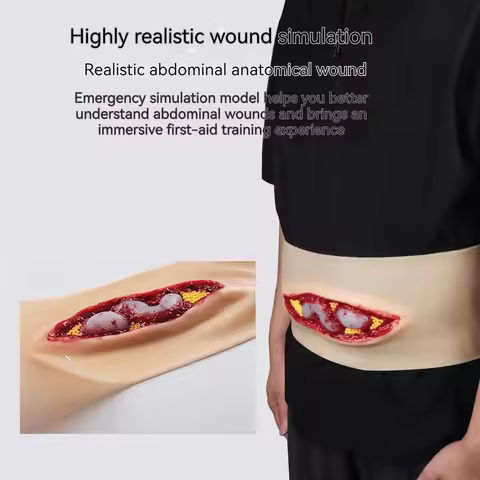 wearable Abdominal Anatomy Wound Training Model High fidelity Abdominal Wound Skin Module Emergency 
