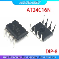 10PCS AT24C16N 24C16N 24C16 AT24N16 DIP 8 EEPROM (2048x8) 16K 1.8 5.5 new original