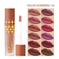 Pudaier24Matte Pearl Gloss Non-Stick Cup Lip Glaze Liquid Lipstick Lip Gloss