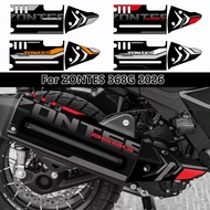 368G High Polymer Printing Adventure Motorcycle Exhaust Pipe Stickers for ZONTES 368G 368 G 2026