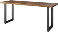 Computer Desk Industrial Style Wooden Computer Desk | Modern Minimalist Office Study Writing Desk | 5cm Pine Table Board &amp; Wrought Iron Frame (Size : 160x70x75cm)