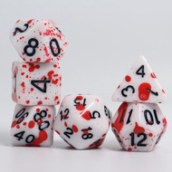 7PCS Bloody Dice for Dnd Board Game