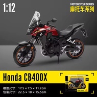 CCA Officially Licensed Honda CB400X 1:12 Scale Diecast Alloy Motorcycle Model Toy (Red)