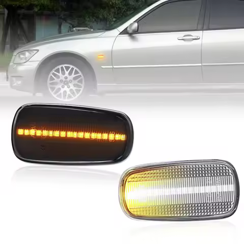 For Toyota Land Cruiser RAV4 Corolla Lexus IS200 IS300 LS430 Scion xA xB LED Side Marker Lamp Amber 