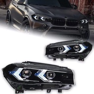 X5 F15 X6 F16 2014-2018 F95 X5M LCI Style LED Headlight Assembly