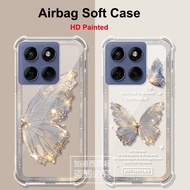 For Moto Edge 60 Air Case For Moto rola Edge 60 Pro Clear Airbag Silicone TPU Shockproof Back Cover 