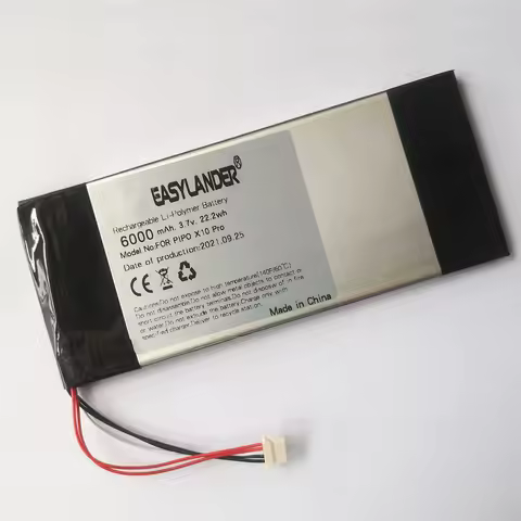 High Capacity 3.7V 6000mAh Li-Polymer Battery For PIPO X10 Pro Rechargeable Battery