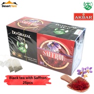 BLACK TEA WITH SAFFRON-Iranian saffron