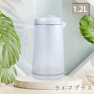 日本製弁慶雙層冷水壺-1.2L-1入-白色