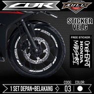 STICKER STICKER Cutting Rim CBR 150R - Sticker Accessories Cutting Sticker List Motor Honda CBR150R 