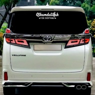 sticker kereta Alhamdulillah cermin belakang car sticker