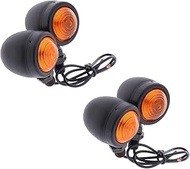 ZUQABI 2PCS, for MINI, Motorcycle Indicator Light Lamp Turn Signals Flasher Blinker 12V Cafe Racer D