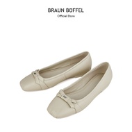 Braun Buffel (Online Exclusive) Elea Ballet Flats In Off White