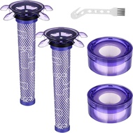 Upgraded V8 Vacuum Filter Replacement Kit Compatible with Dyson V8 New Version SV25/ Dyson V8 Animal