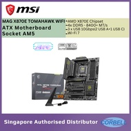 MSI MAG X870E TOMAHAWK WIFI ATX Motherboard AMD X870E | AM5 | DDR5 8400+MHz | Wi-Fi 7 |Screwless M.2