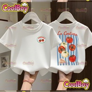 COD baru comel kartun sayuran tomato t-shirt, sesuai untuk lelaki dan perempuan, pakaian kanak-kanak