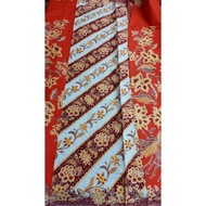 Kain Batik Lepas Nyonya Pincah/Punca Traditional Unsewn Sarong(Nyonya colors)