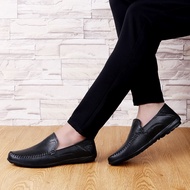 Korea Large Size 37~48 Men's Loafers Male Casual Genuine Leather Shoes Doug Boat Leather Driving Shoes Slip On Men Loafers COD