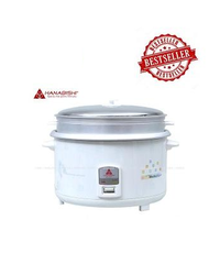 Hanabishi HHRC-100FS Rice Cooker with Steamer 10L (White)