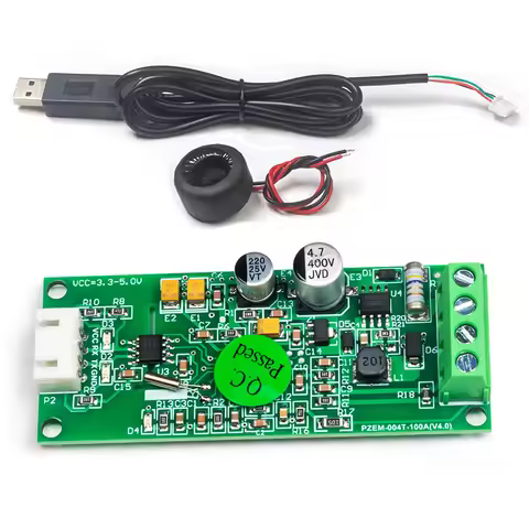 PZEM-004T 4.0 Version Single Phase Power Energy Meter TTL Modbus AC 220V 100A Voltage Current Watt K